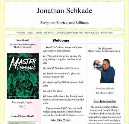 snapshot of home page