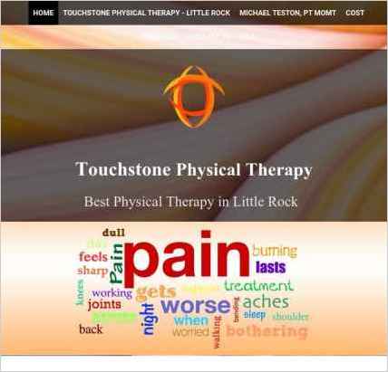 snapshot of home page