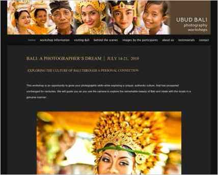 snapshot of home page