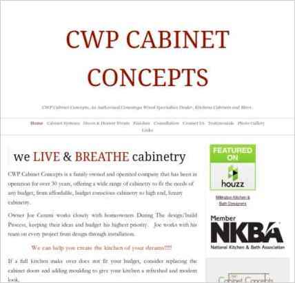 snapshot of home page