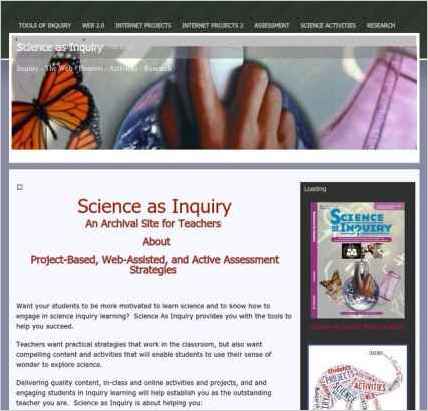 snapshot of home page