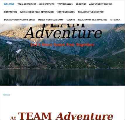 snapshot of home page