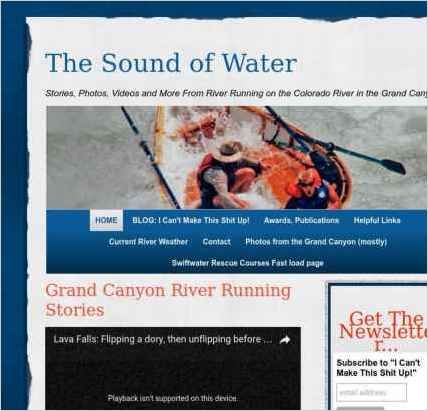 snapshot of home page