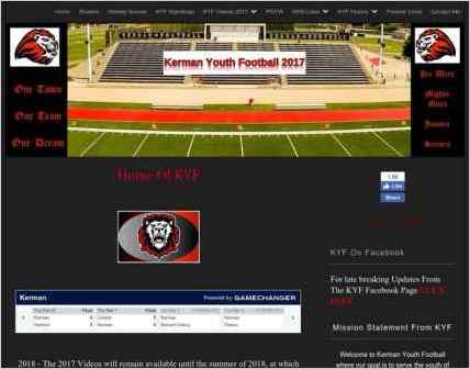 snapshot of home page