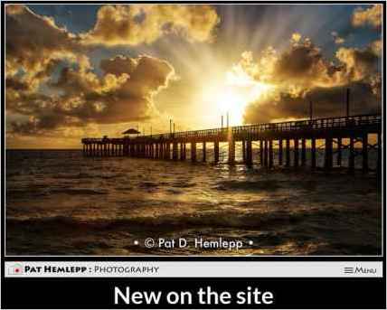 snapshot of home page