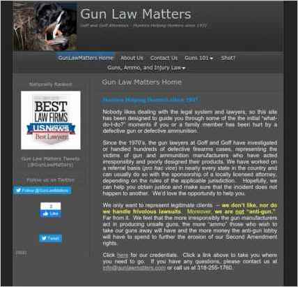 snapshot of home page