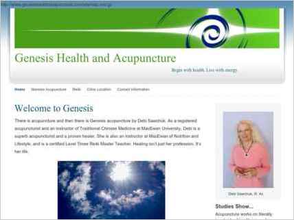 snapshot of home page