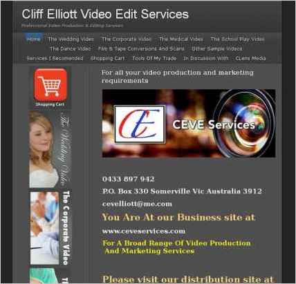 snapshot of home page