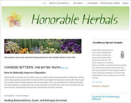 snapshot of home page