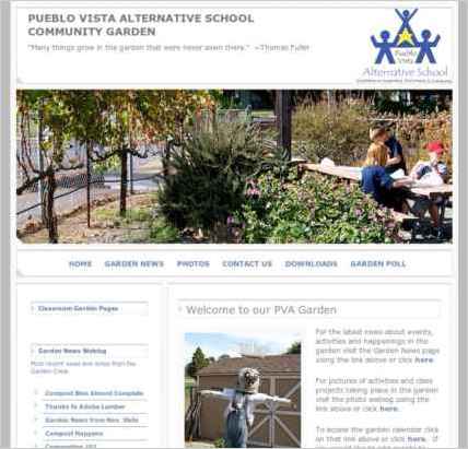 snapshot of home page