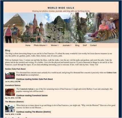 snapshot of another page on this website