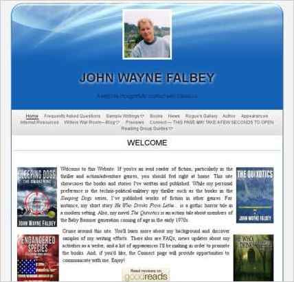 snapshot of home page