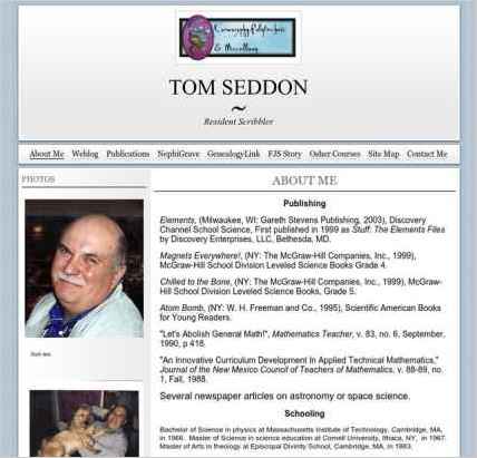 snapshot of another page on this website