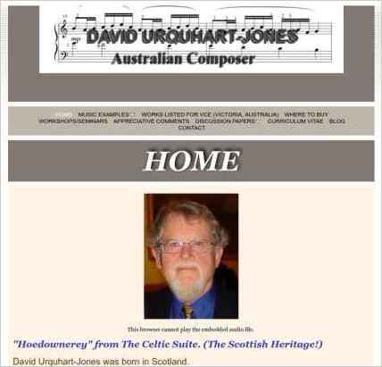 snapshot of home page