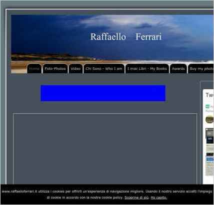 snapshot of home page
