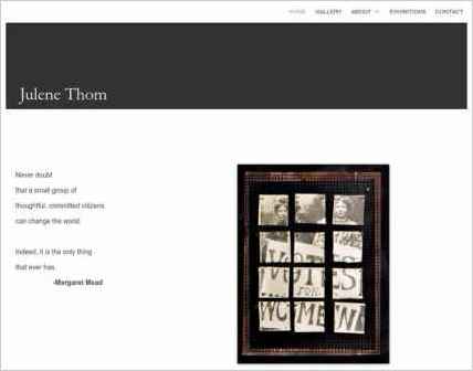 snapshot of home page