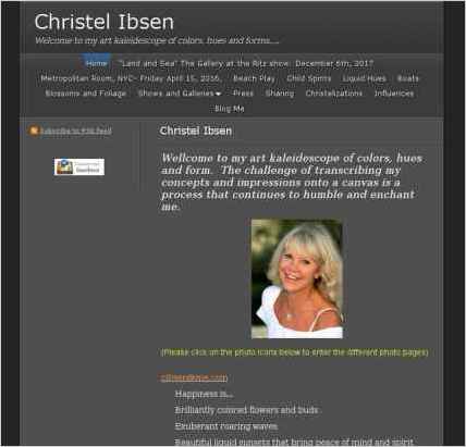 snapshot of home page