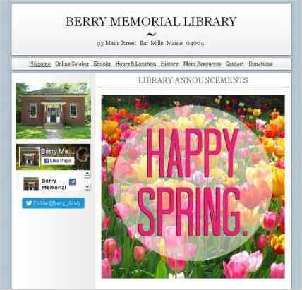 snapshot of home page
