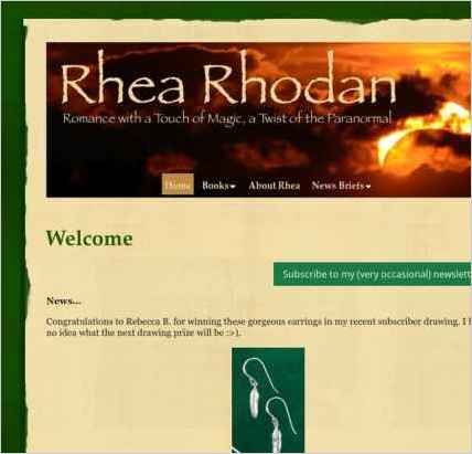 snapshot of home page