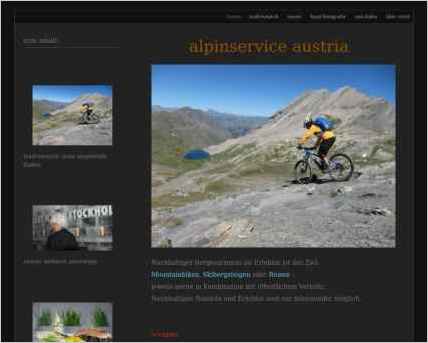 snapshot of home page