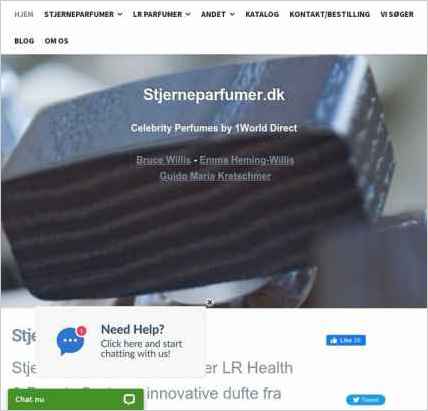 snapshot of home page