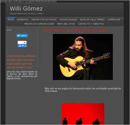 snapshot of home page