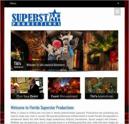 snapshot of home page