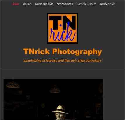 snapshot of home page
