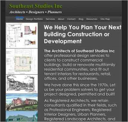 snapshot of home page