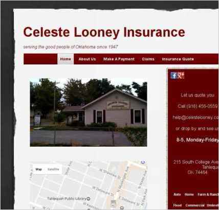 snapshot of home page