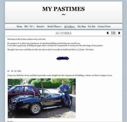 snapshot of another page on this website