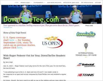 snapshot of home page