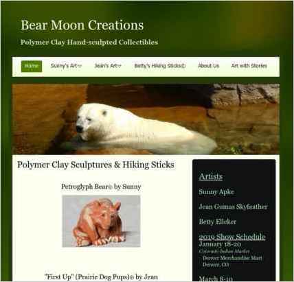 snapshot of home page