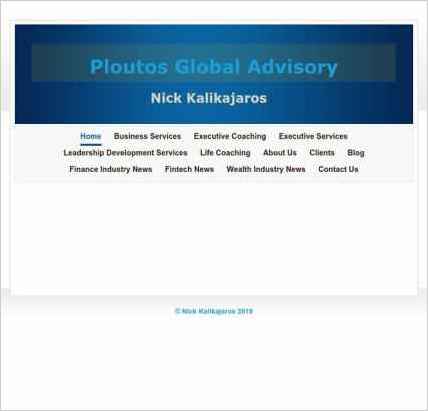 snapshot of home page