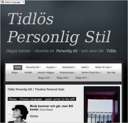 snapshot of home page