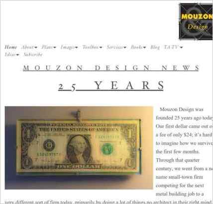 snapshot of home page