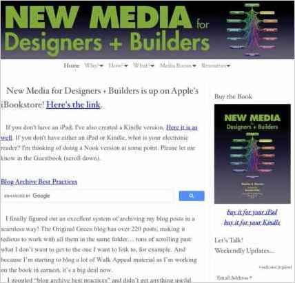 snapshot of home page