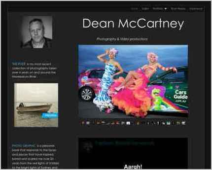 snapshot of home page