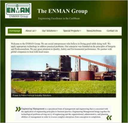 snapshot of home page