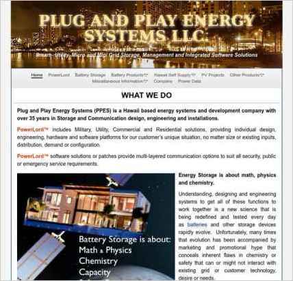 snapshot of home page