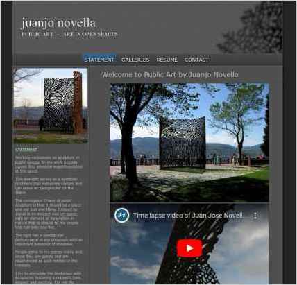 snapshot of home page