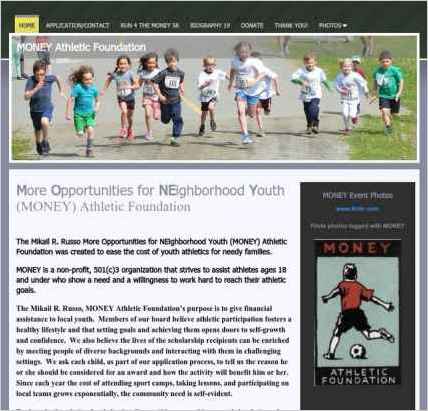 snapshot of home page