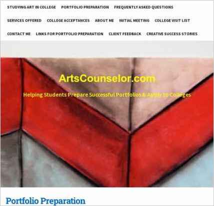 snapshot of home page