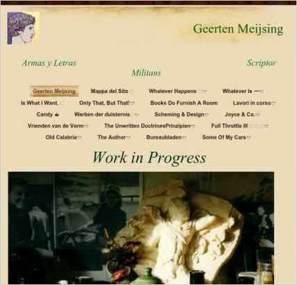 snapshot of home page