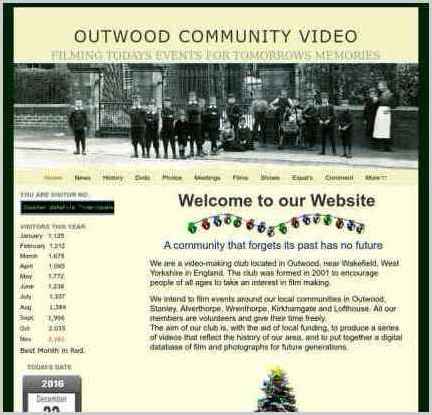 snapshot of home page