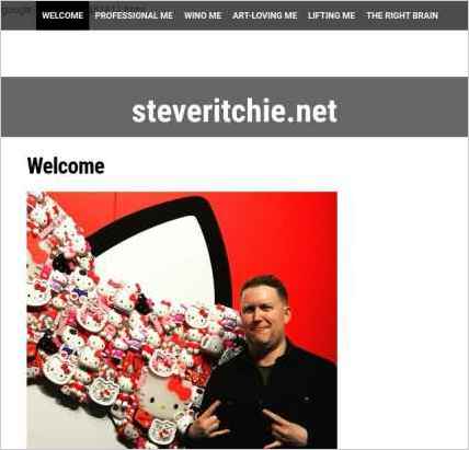 snapshot of home page