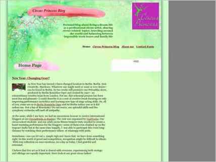 snapshot of home page