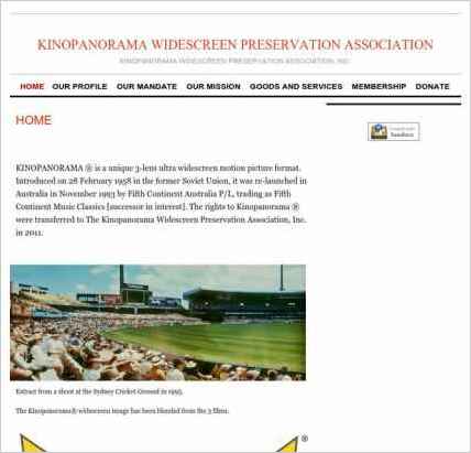 snapshot of home page