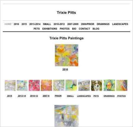 snapshot of home page