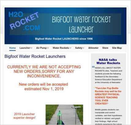 snapshot of home page